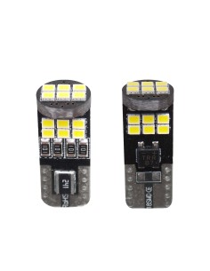 Kit 2 lampadine led T10 CANBUS no polarity 18 led 6500k 12V