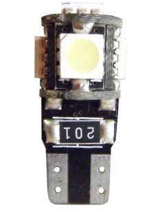Kit 2 lampadine led T10 W5W no polarity warning canceller