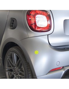 Kit 4 adesivi riflettenti universali 30mm auto camion moto GIALLO FLUO 2