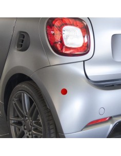 Kit 4 adesivi riflettenti universali 30mm auto camion moto ROSSO 2