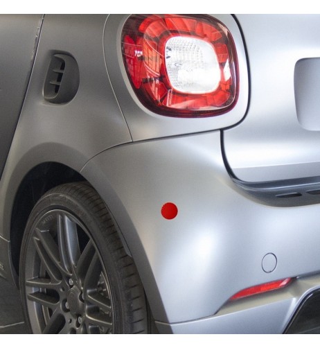 Kit 4 adesivi riflettenti universali 30mm auto camion moto ROSSO