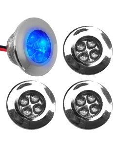 Kit 4 luci led per esterni colore BLU