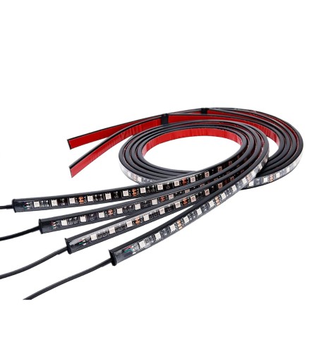 Kit 4 strisce a led flessibili e tagliabili a led 12V con app dedicata