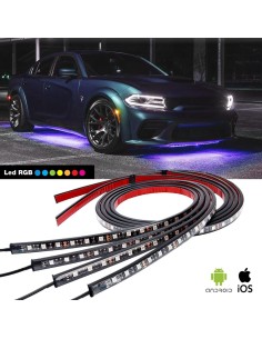 Kit 4 strisce a led flessibili e tagliabili a led 12V con app dedicata 2