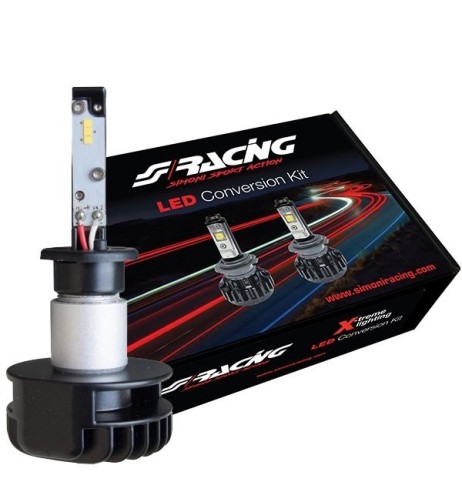 Kit di conversione a LED 2pz lampada H1 16W 6000K con cablaggi e centralina