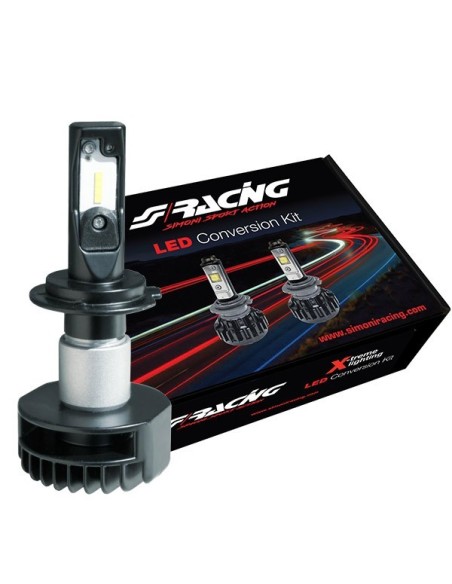 Kit di conversione a LED 2pz lampada H7 16W 6000K con cablaggi e centralina