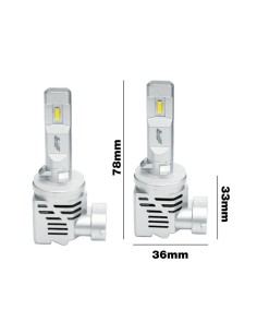 Kit di conversione a LED iLuz 2pz lampada H27 880 881 10 18W 6000 6500K