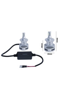 Kit di conversione a LED X Lens 2pz lampada D5S 18 40V 28 32W 6000K 2