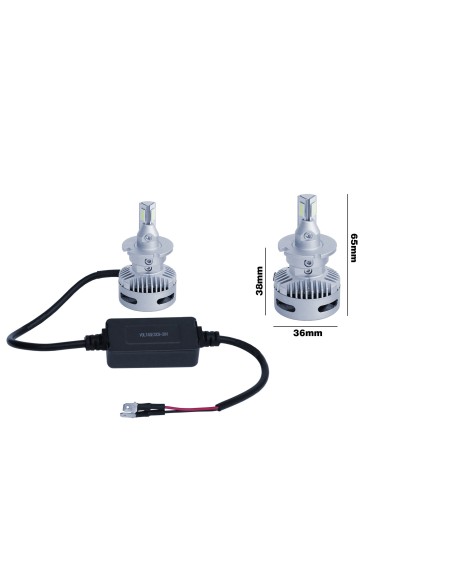 Kit di conversione a LED X Lens 2pz lampada D5S 18 40V 28 32W 6000K