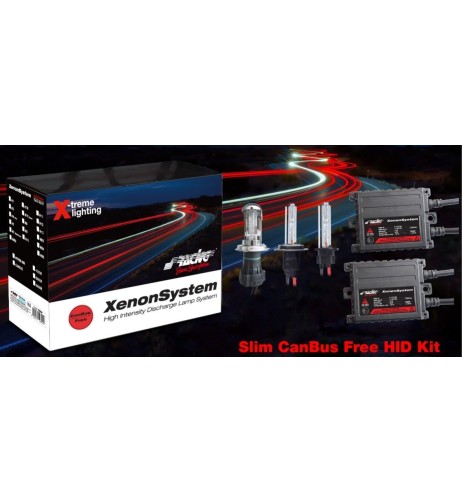 Kit Xenon auto Slim Canbus HID fascio singolo H7 6000K 35W