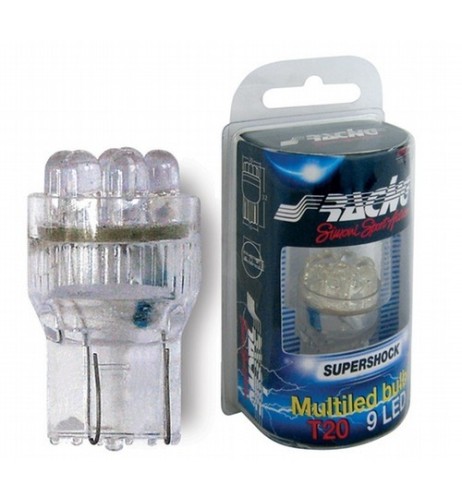 Lampadina led T20 multi 9 led mono filamento bianco