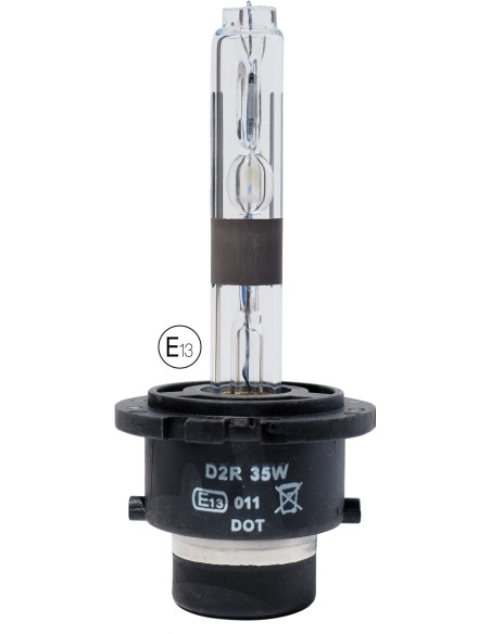 Lampadina ricambio auto omologata E13 per fari HID xenon D2R 4300K