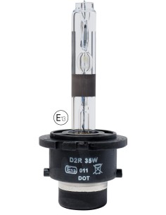 Lampadina ricambio auto omologata E13 per fari HID xenon D2R 5000K