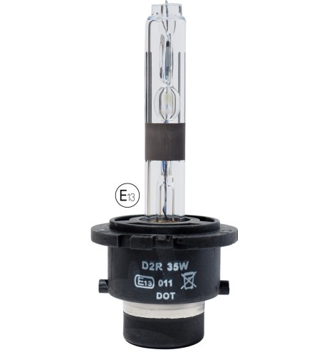 Lampadina ricambio auto omologata E13 per fari HID xenon D2R 5000K