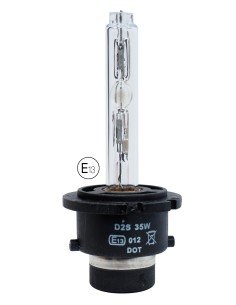 Lampadina ricambio auto omologata E13 per fari HID xenon D2S 4300K