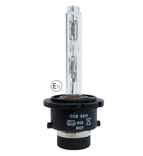 Lampadina ricambio auto omologata E13 per fari HID xenon D2S 4300K