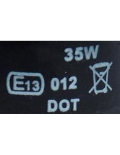 Lampadina ricambio auto omologata E13 per fari HID xenon D4S 4300K 2