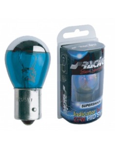 Lampadina singola alogena Ba15s metallescente 12V 21W superbianco