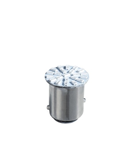 Lampadina singola Bay15d a 22 led led rossi Simoni Racing