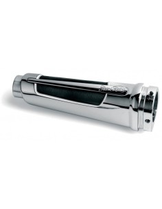 Leva sportiva freno a mano Simoni Racing cromata 130mm con pelle nera