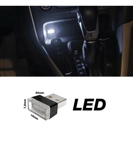 Luce Led USB multiuso di cortesia BIANCO