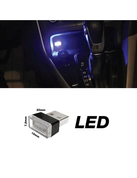 Luce Led USB multiuso di cortesia BLU