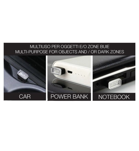 Luce Led USB multiuso di cortesia BLU
