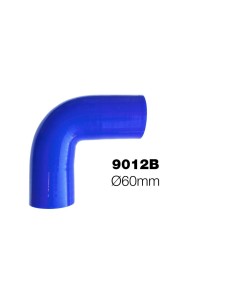 Manicotto Manitor in silicone rinforzato blu Curva 90 gradi 60mm
