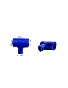 Manicotto Manitor in silicone rinforzato blu raccordo a T 51 25mm