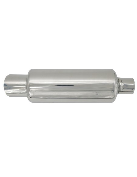 Marmitta universale inox uscita singola inclinata 57mm ESR085