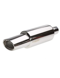 Marmitta universale inox uscita singola ovale 60mm ESR772