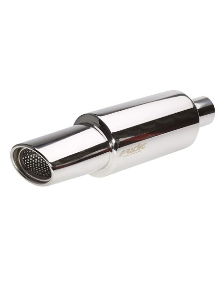 Marmitta universale inox uscita singola ovale 60mm ESR772
