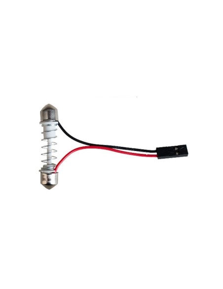 Pannello COB LED con adattatori T10 e C5W luce bianca 52x22mm