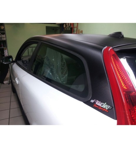 Pellicola adesiva wrapping carrozzeria carbon look 150cm x 1mt