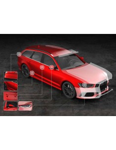 Pellicola protettiva adesiva trasparente per carrozzeria 150x300cm