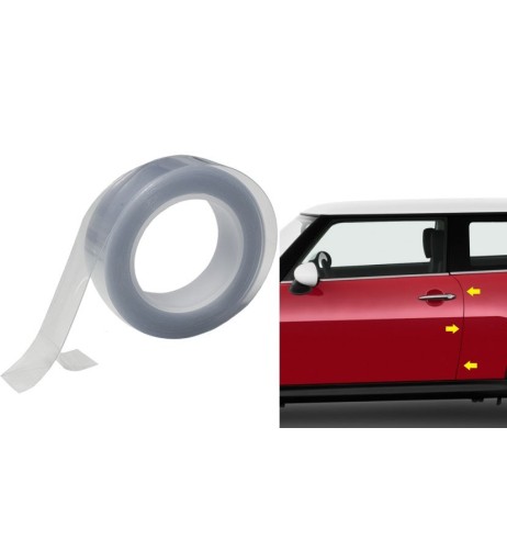 Pellicola protettiva adesiva trasparente profilo portiera 1 5x500cm