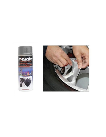 Pellicola spray rimovibile silver cromato