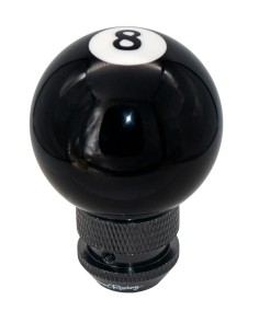 Pomello cambio universale Simoni Racing Ball palla numero 8 nera lucida