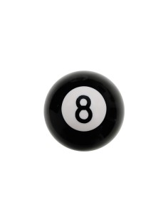Pomello cambio universale Simoni Racing Ball palla numero 8 nera lucida 2