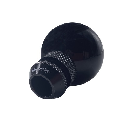 Pomello cambio universale Simoni Racing Ball palla numero 8 nera lucida