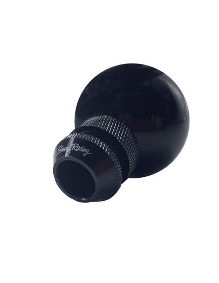 Pomello cambio universale Simoni Racing Ball palla numero 8 nera lucida