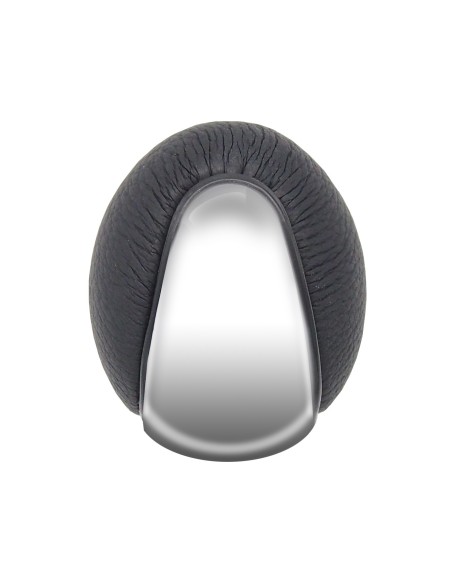 Pomello cambio universale Simoni Racing Brio Cromo eco pelle nera inserto c