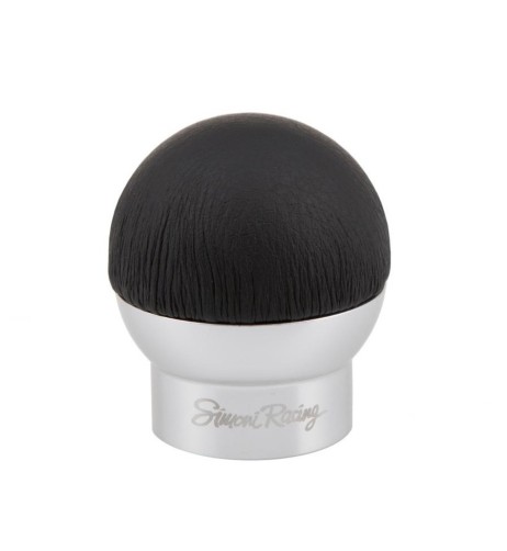 Pomello cambio universale Simoni Racing College pelle nera innesto a siring