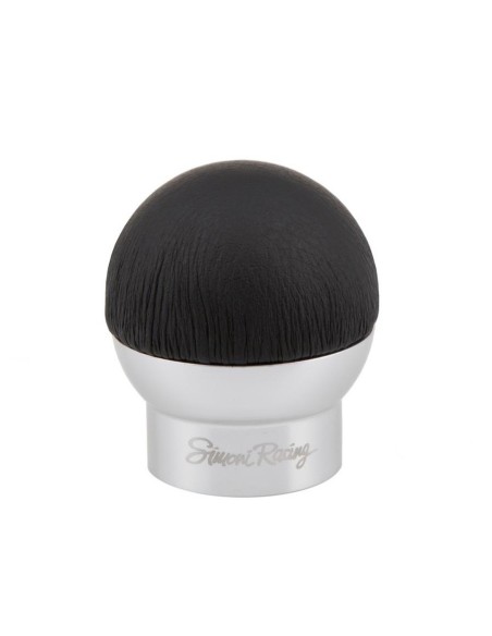 Pomello cambio universale Simoni Racing College pelle nera innesto a siring