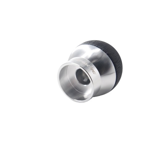 Pomello cambio universale Simoni Racing College pelle nera innesto a siring