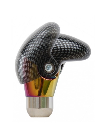 Pomello cambio universale Simoni Racing impugnatura regolabile carbon look