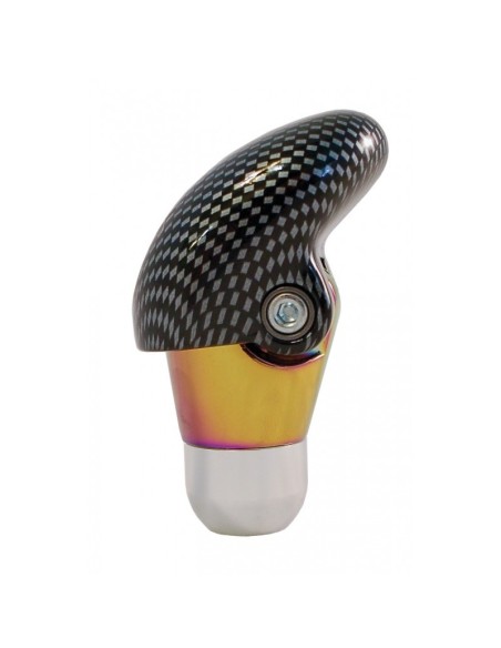 Pomello cambio universale Simoni Racing impugnatura regolabile carbon look