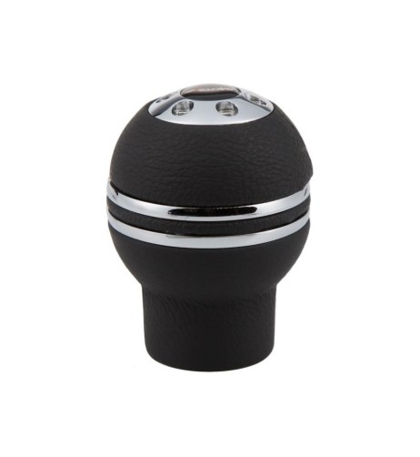 Pomello cambio universale Simoni Racing Indigo pelle nera innesto a siringa