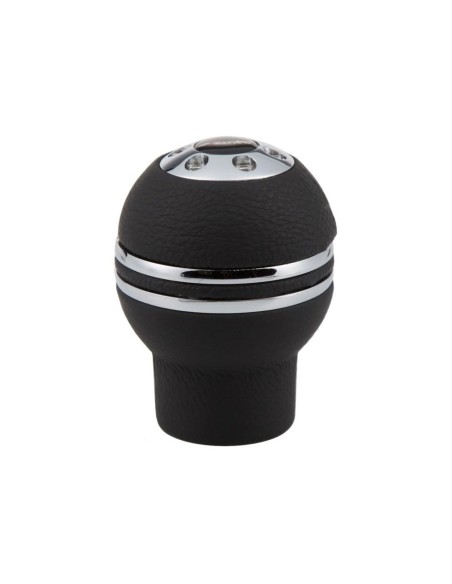 Pomello cambio universale Simoni Racing Indigo pelle nera innesto a siringa