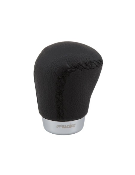 Pomello cambio universale Simoni Racing Insitor pelle nera innesto a siring